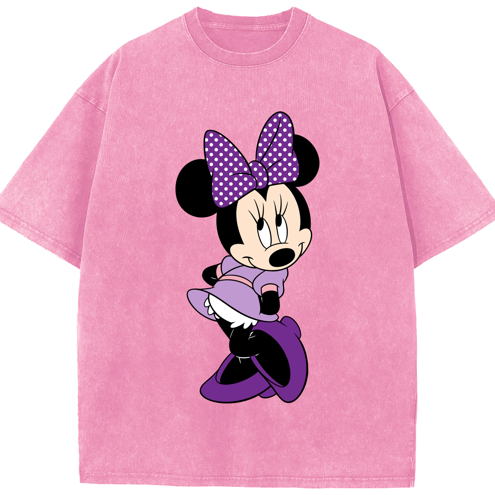 （画像用） ミッキーマウス Mickey Mouse 綿100% ヴィンテージ風 半袖Tシャツ（フロントプリント）